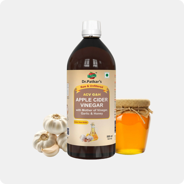 Apple Cider Vinegar with Garlic & Honey ( Dr.Patkar's ) (ACV G&H)