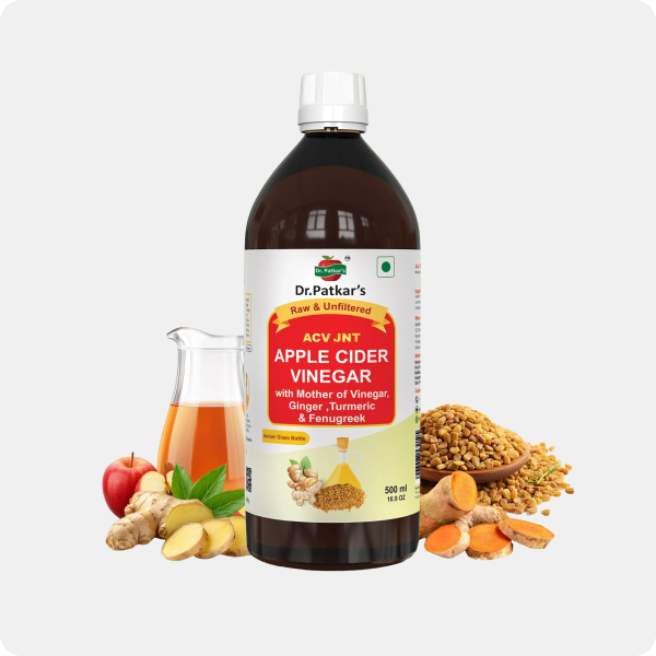 Apple Cider Vinegar with Ginger, Turmeric & Fenugreek (Dr Patkar’s) (ACV JNT)