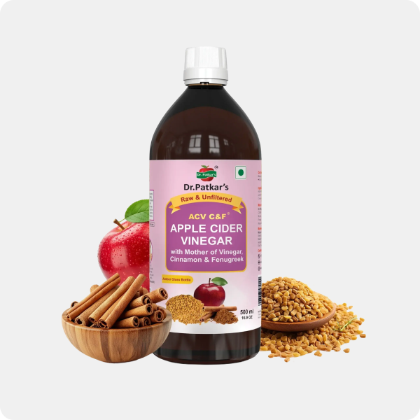 Apple Cider Vinegar with Cinnamon & Fenugreek ( Dr.Patkar's ) (ACV C&F)