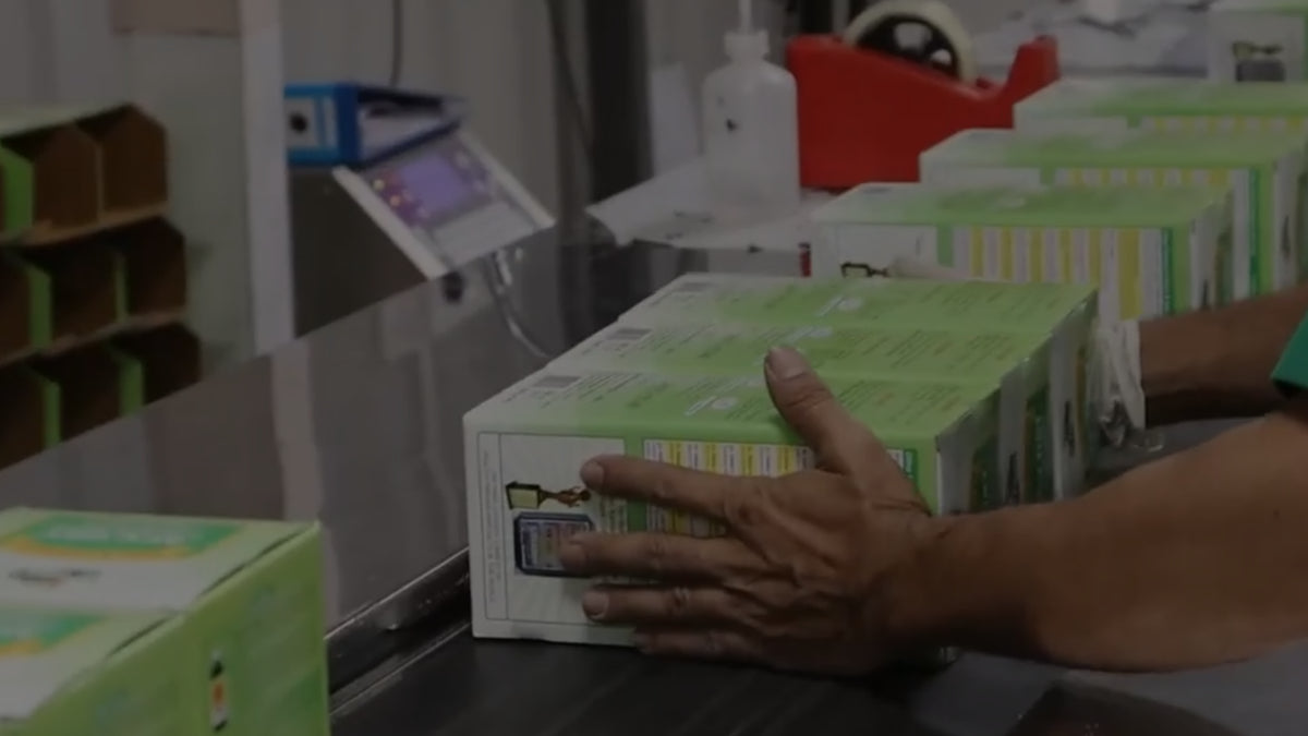 Wellness products being packed