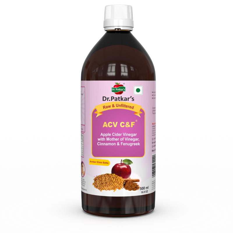 Dr. Patkar's Apple Cider Vinegar with Cinnamon & Fenugreek (ACV C&F)