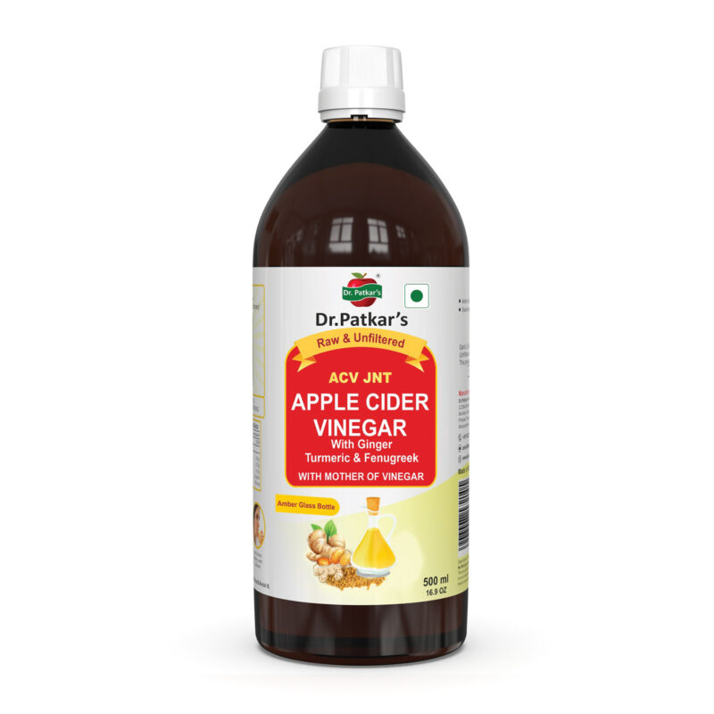 Dr. Patkar's Apple Cider Vinegar with Ginger, Turmeric & Fenugreek (ACV JNT)