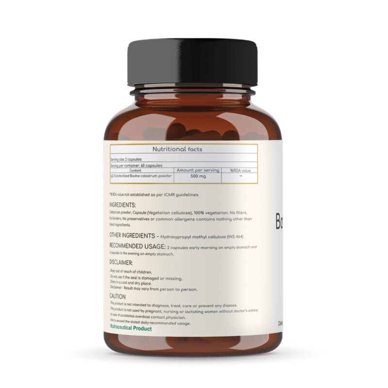 Dr. Patkar’s Bovine Colostrum (60 Capsules) - Image 3
