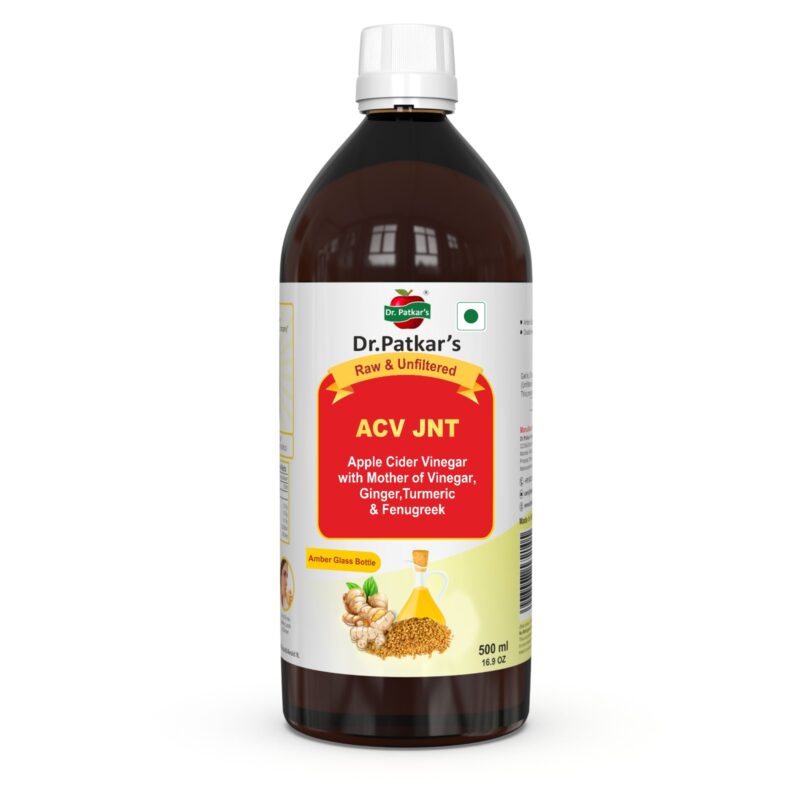 Dr. Patkar's Apple Cider Vinegar with Ginger, Turmeric & Fenugreek (ACV JNT)