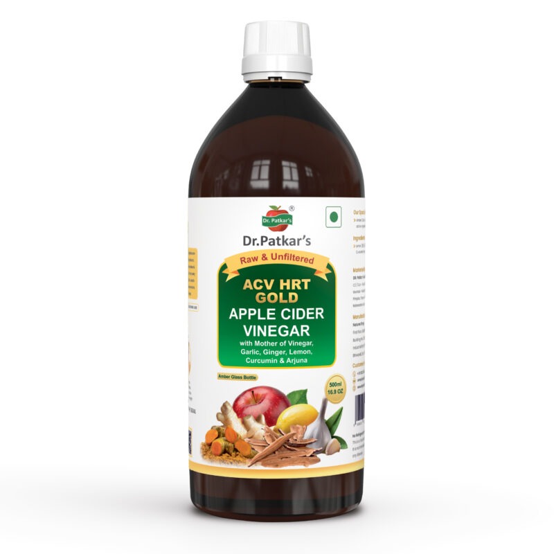 Apple Cider Vinegar with Ginger, Garlic, Lemon, Curcumin & Arjuna 500ml (HRT GOLD) – A Powerful Blend for Inflammation & Wellness