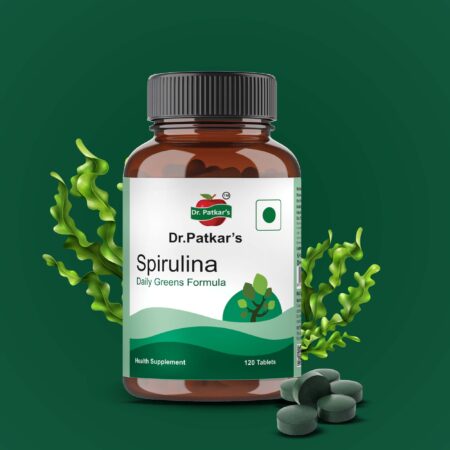Dr. Patkar's Spirulina Tablets – Nature’s Superfood for Optimal Health 120 Tablets