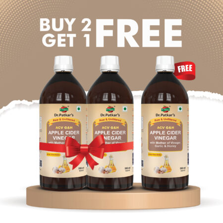 Apple Cider Vinegar with Garlic & Honey 500ml (BUY 2 GET 1 FREE)